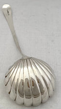 Georgian, George III, Crested Silver Shell Bowl Soup Ladle. London 1785 William Sumner I. 4.8 troy ounces.