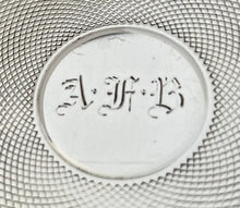 Early Victorian Silver & Cut Glass Vanity Set. London 1839 Rawlings & Summers. 11.5 troy ounces.