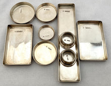 Early Victorian Silver & Cut Glass Vanity Set. London 1839 Rawlings & Summers. 11.5 troy ounces.