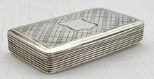 Early Victorian Silver Snuff Box. Birmingham 1838 Francis Clark. 0.7 troy ounces.
