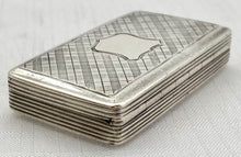 Early Victorian Silver Snuff Box. Birmingham 1838 Francis Clark. 0.7 troy ounces.