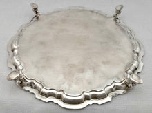 Silver Plated Pie Crust Rim Salver by Mappin & Webb.