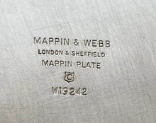 Silver Plated Pie Crust Rim Salver by Mappin & Webb.
