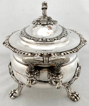 Victorian Silver Plated Lion Mask Soup Tureen, circa 1850