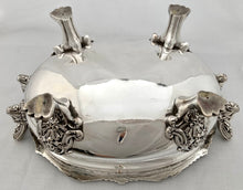 Victorian Silver Plated Lion Mask Soup Tureen, circa 1850