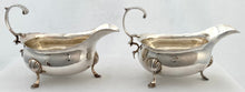 Georgian, George III, Pair of Silver Sauce Boats. London 1762 Benjamin Bickerton. 10 troy ounces.