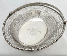 Georgian, George III, Silver Armorial Cake Basket. London 1781. 23 troy ounces.
