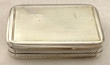 Georgian, George III, Silver Snuff Box. Birmingham 1813 Matthew Linwood. 2.9 troy ounces.