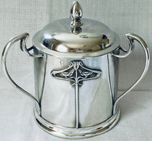 Art Nouveau Silver Plated Biscuit Box. Henry Wilkinson Ltd, Sheffield, 1909.