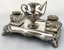 William IV Old Sheffield Plate Inkstand. H. Wilkinson & Co. of Sheffield, circa 1835 - 1840.