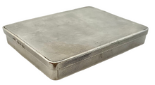 George V Silver Cheroot Case. London 1924 Asprey & Co. Ltd. 4.7 troy ounces.