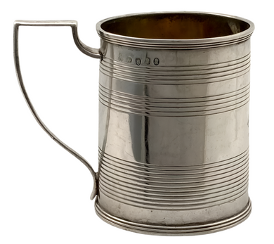 Georgian, George III, Silver Mug. London 1810, Rebecca Emes & Edward Barnard I. 4.5 troy ounces.