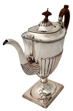 George III Old Sheffield Plate Pedestal Teapot, circa 1780 - 1800.