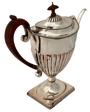 George III Old Sheffield Plate Pedestal Teapot, circa 1780 - 1800.