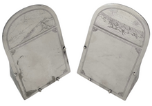 Horse Racing and Hunting Interest: Large Pair of Silver Plated Card Holders, Martin Hall & Co.