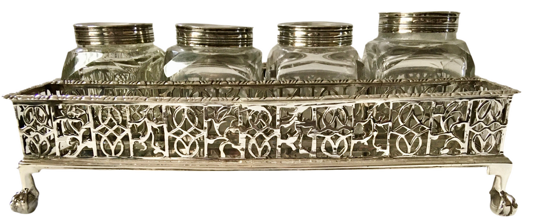 George III Silver Inkstand. London 1770 Robert Peaston. 20 troy ounces.