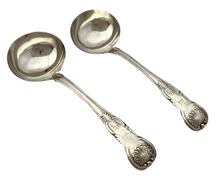 George IV Pair of Silver King's Pattern Sauce Ladles. London 1820 William Chawner II. 5.6 troy ounces.