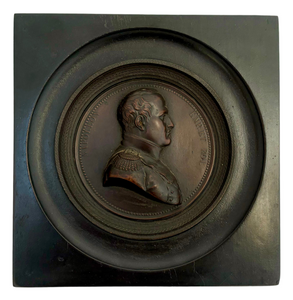 Napoleon Bonaparte, 19th Century Patinated Copper Portrait Profile Bust, After Maire.