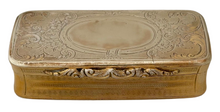 Mid 19th Century Ornate Gilt Metal Snuff Box.