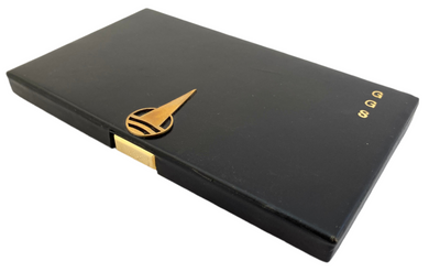 Art Deco Leather Cigarette Case. Asprey of London.