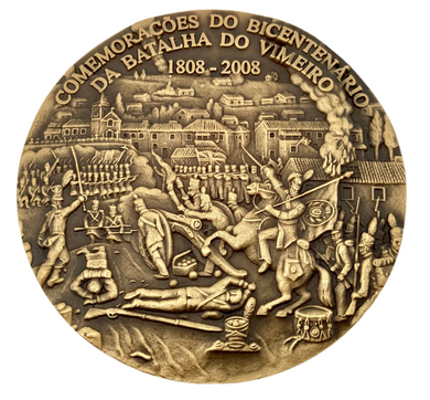 Battle of Vimeiro, Peninsular War, Bicentenary Commemorative Relief Medallion, 1808 - 2008.