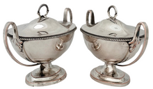 George III Pair of Old Sheffield Plate Sauce Tureens, circa 1790 - 1810.
