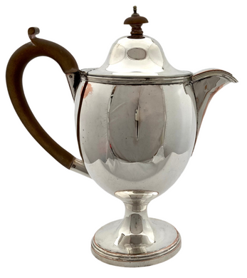 George III Old Sheffield Plate Pedestal Hot Water Jug. Circa 1800 - 1810.