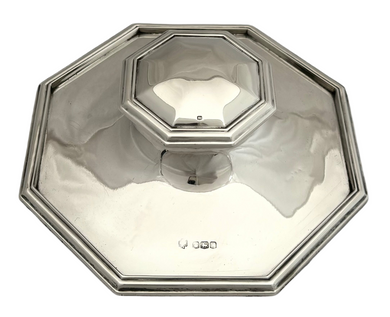 George V Octagonal Silver Inkwell. Sheffield 1922 Hawksworth, Eyre & Co. Ltd.