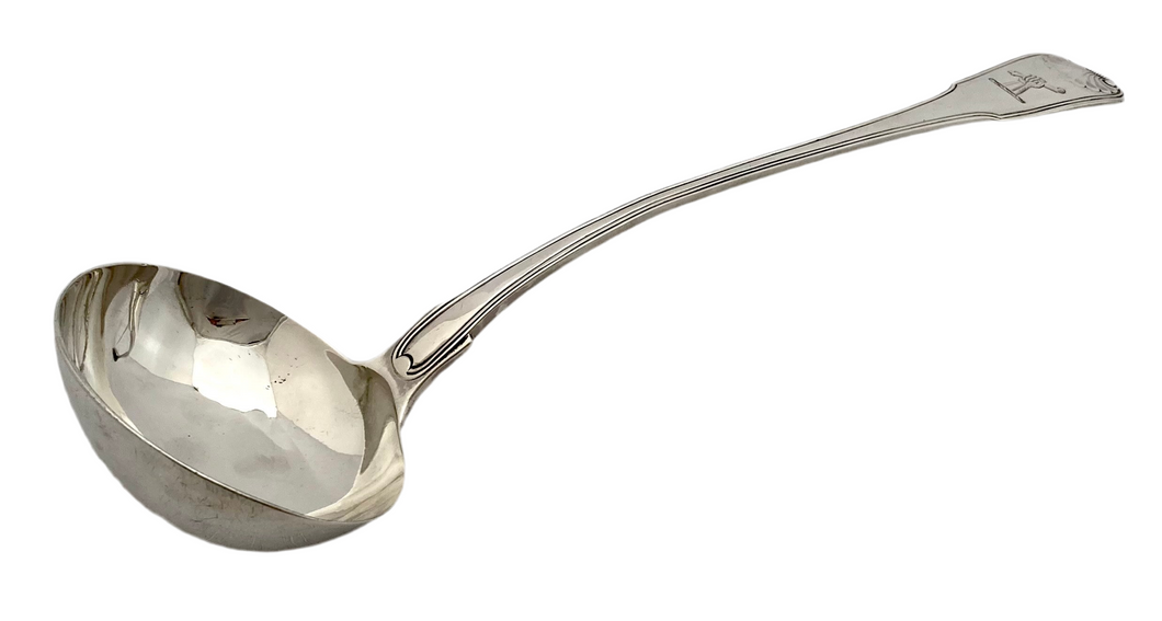 Georgian, George III, Silver Soup Ladle. London 1810 Mary & Elizabeth Sumner. 8.6 troy ounces.