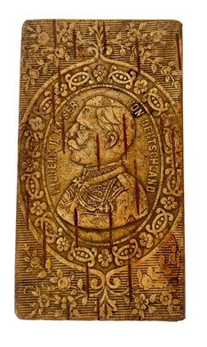 Kaiser Wilhelm II Portrait Profile Treen Snuff Box, circa 1900.