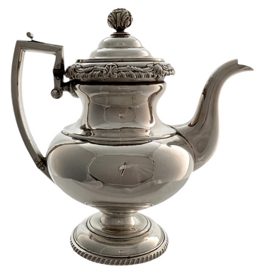 Georgian, George III, Silver Coffee Pot. Sheffield 1814 S. C. Younge & Co. 39.9 troy ounces.