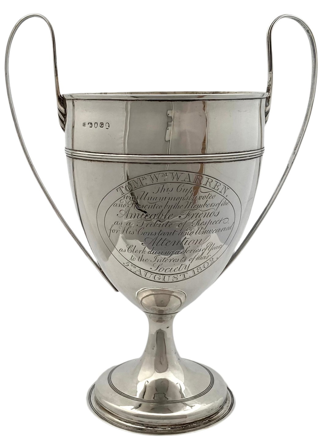 Georgian, George III, Silver Cup. London 1802. 18 troy ounces.