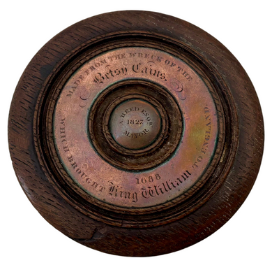 The Betsy Cains (Former 17th Century Royal Yacht) Snuff Box Made from Her Wreck.
