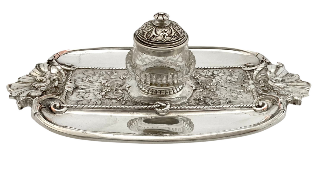 Victorian Silver Plated Inkstand. Elkington & Co., circa 1880.