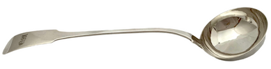 William IV Scottish Silver Soup Ladle. Glasgow 1832 John McKell. 8 troy ounces.
