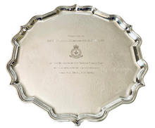 Air Vice Marshal J. E. Johnson, RAF WW2 Fighter Ace, Silver Salver. London 1962 Garrard & Co. Ltd. 39.8 troy ounces.