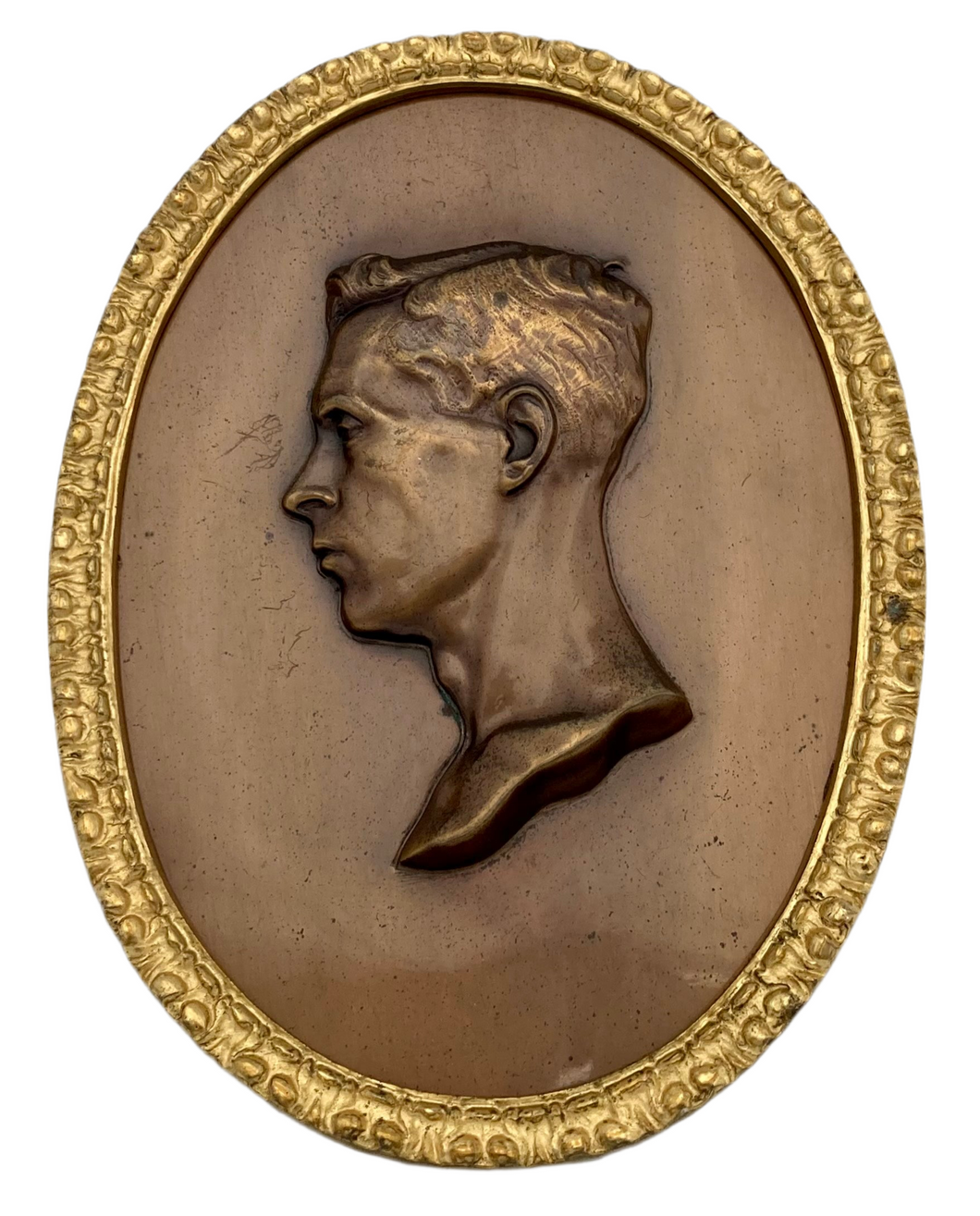 Edward Prince of Wales, later Edward VIII, Bronze Relief Plaque.