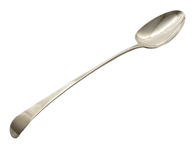 Georgian, George III, Silver Basting Spoon. London, circa 1775 - 82, Sumner & Crossley. 3 troy ounces.