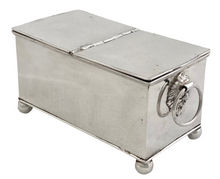 Early Victorian Silver Plate on Copper Desk Box, circa 1850.