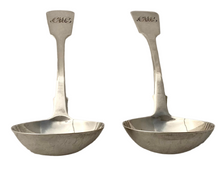 William IV Pair of Silver Sauce Ladles. London 1833 William Bateman II. 3.6 troy ounces.