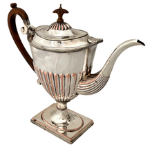 George III Old Sheffield Plate Pedestal Teapot, circa 1780 - 1800.