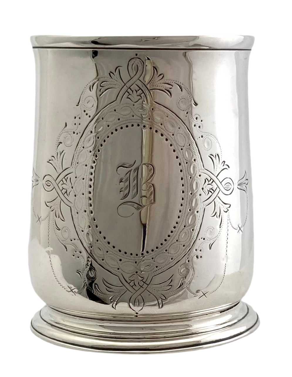 George II Silver Mug. London 1729 Thomas Mason. 6.3 troy ounces.