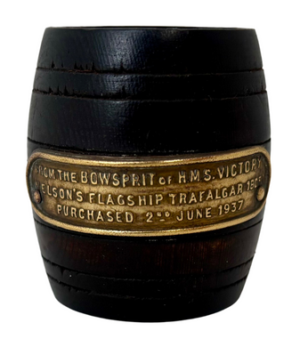 'From the Bowsprit of HMS Victory, Nelson's Flagship Trafalgar 1805', Barrel Match Holder.
