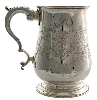 Georgian, George III, Silver Mug. London 1773 John Dare. 9.2 troy ounces.