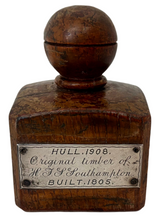 HMS Southampton (later Hull Training Ship), Launched 1820, Oak Newel Post Ball Finial.