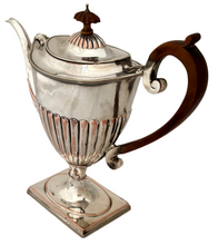George III Old Sheffield Plate Pedestal Teapot, circa 1780 - 1800.