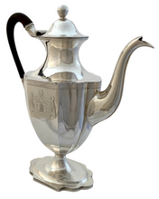 George III Style Silver Plated Coffee Pot.