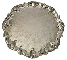 Very Large Victorian Silver Plated Salver. Johnson & Co. of Birmingham, circa 1879 - 1899.