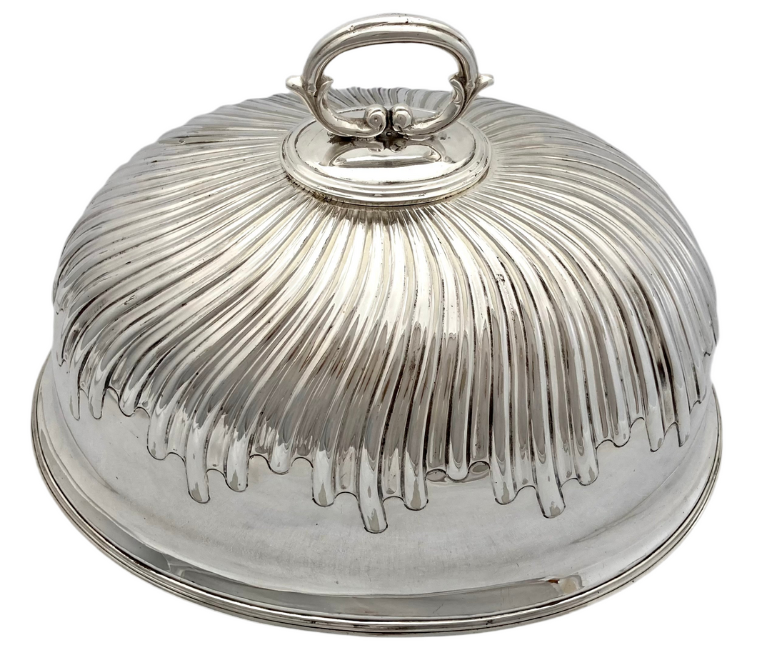 Victorian Silver Plated Meat Dome. Sheffield, circa 1861 - 1877 Boardman & Glossop.