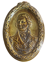 Vice Admiral Lord Horatio Nelson Ceramic Portrait Profile Plaque, circa 1905.